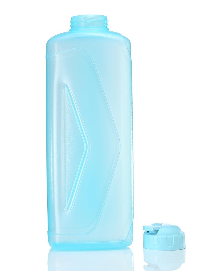 Gluman Rhino Spout Wide-Mouth Plastic Water Bottle - 2 Liters | 100% Food Grade | Freezer Safe | Dishwasher Safe | Temperature Range Upto 95°C (Sky Blue) - Image 3